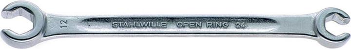 Actual product image Stahlwille 24a Open-ended double ring spanner, angled, OPEN-RING 5/16 x 3/8