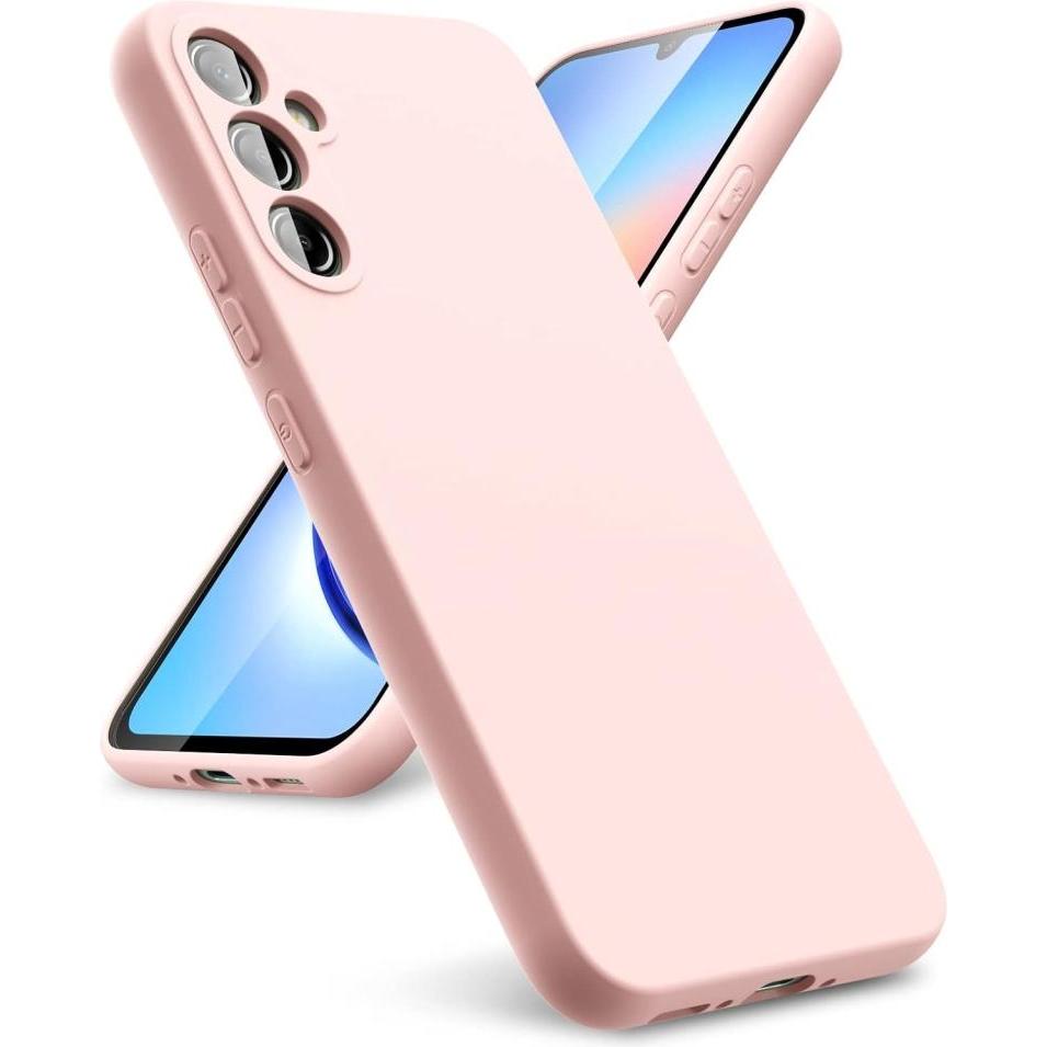 Screenguard Samsung Galaxy A34 5G Liquid Silicone Case Hülle (Samsung Galaxy A34 5G), Smartphone Hülle, Rosa