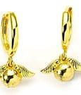 Actual product image Carat Harry Potter Golden Snitch gold-coloured Huggy earrings, one size, zinc, no gemstone (93% zinc + 3% copper + 4% aluminium)