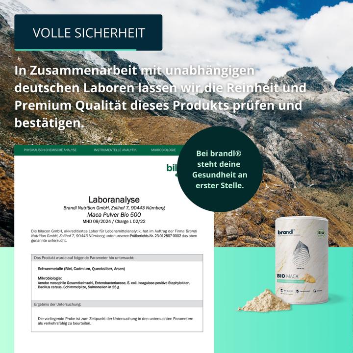 Produktbild Brandl Maca Vegan (1 Stück, Pulver, 500 g)