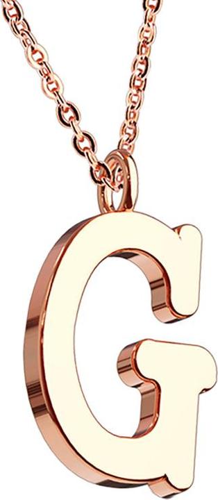 Produktbild Star Piercing Kette rosegold Anhänger Buchstabe G (ohne Messing, Chirurgenstahl 316L)