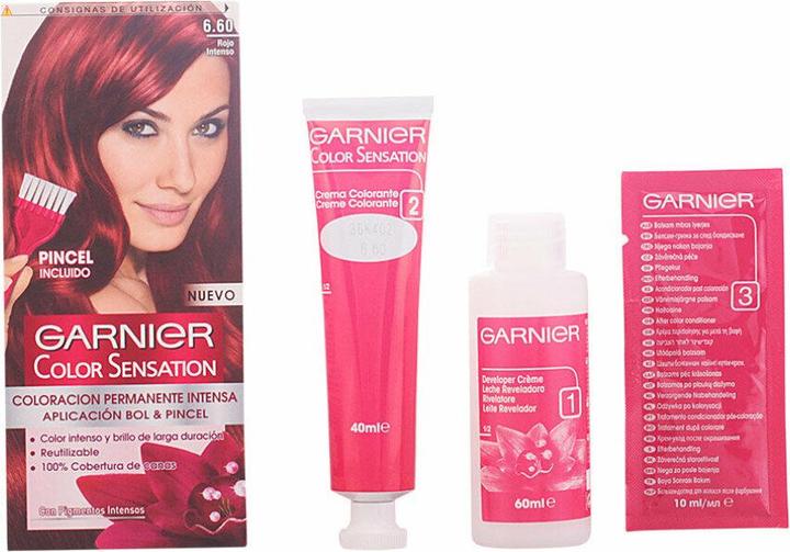 Actual product image Garnier COLOR SENSATION #6.60 rojo intenso (#6,60 Deep Red)