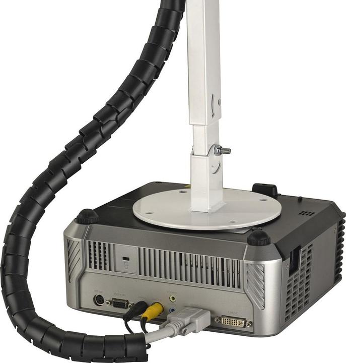 Produktbild Hama Flexibler Spiral-Kabelschlauch, universal, 25 mm, 2 m, Schwarz (Kabelspiralschlauch, 200 cm)