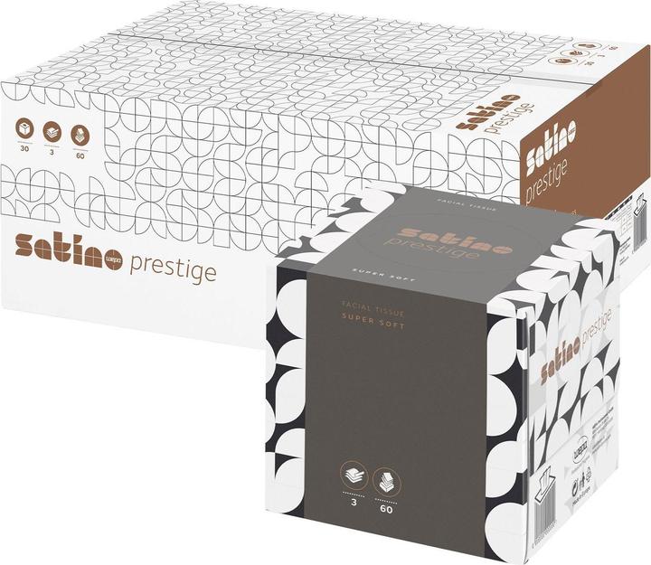 Wepa Satino by prestige Kosmetiktücher in der Würfelbox I Premium I supersoft I hautfreundlich I Gro
