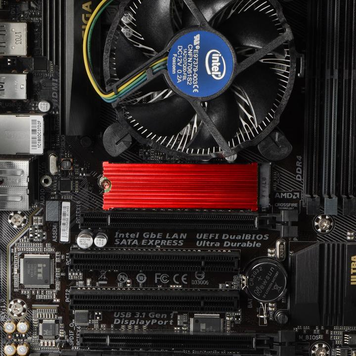 Productafbeelding Axagon CLR-M2 passief M.2 SSD koellichaam - 2280, aluminium
