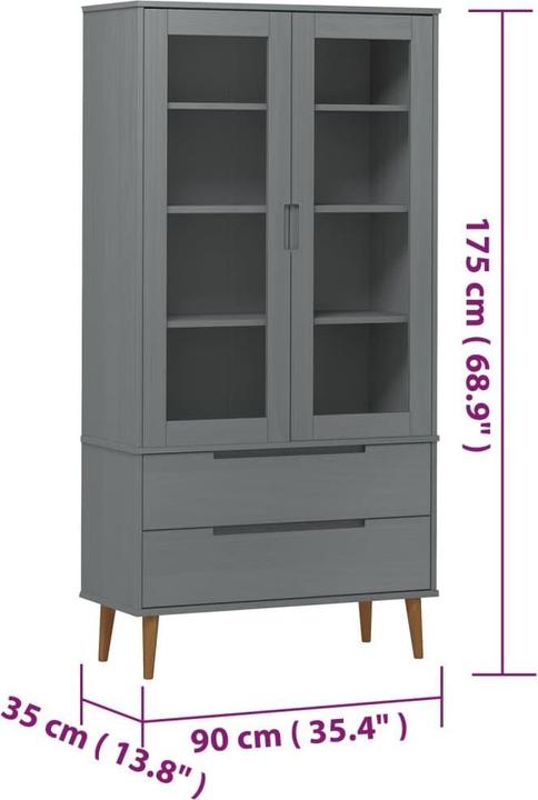 Actual product image VidaXL Frea (90 x 35 x 175 cm)
