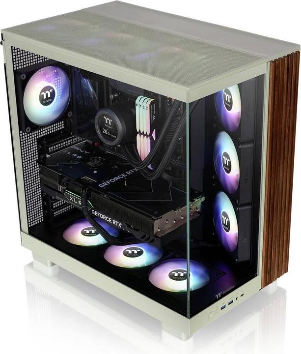 Actual product image Thermaltake "Midi View 380 XL WS ARGB Matcha Green" (ATX, mATX, Mini-ITX)