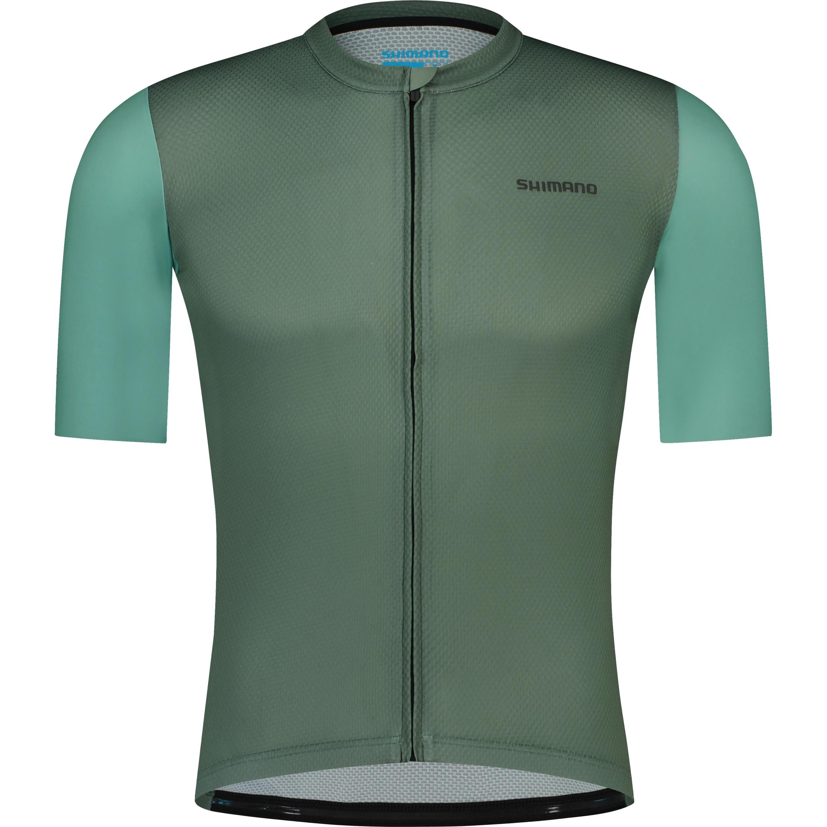 Shimano, Herren, Velotrikot, Men Aria SS Jersey restore green (M), Grün, M