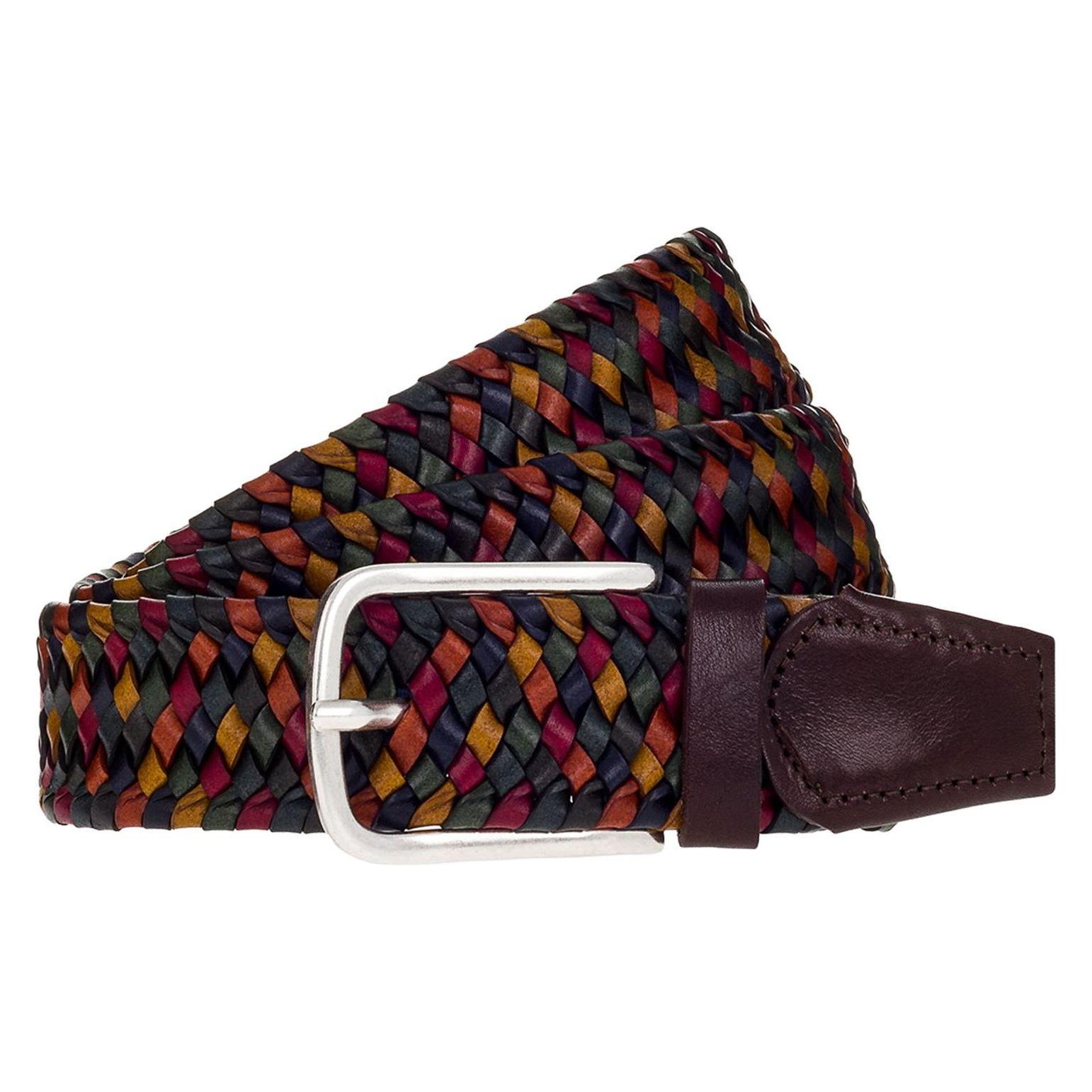 Vanzetti, Herren, Gürtel, Braided Men's Belt 35 Mm, Mehrfarbig