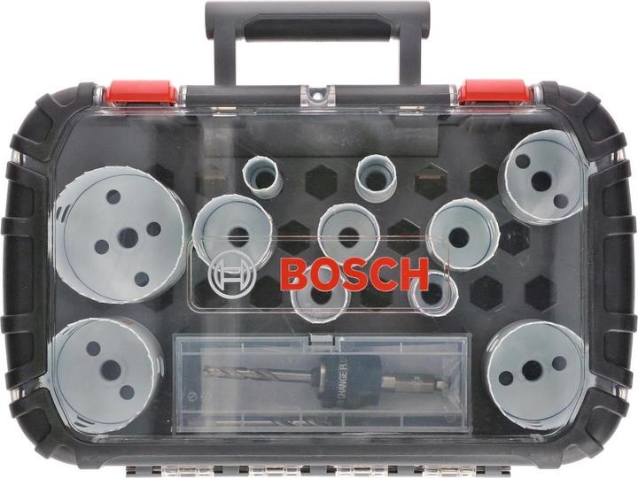 Immagine prodotto Bosch Professional Zubehör Set di seghe a tazza Universal Progressor legno + metallo (20 mm, 22 mm, 25 mm, 32 mm, 35 mm, 40 mm, 44 mm, 76 mm, 60 mm, 51 mm, 64 mm)