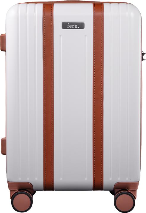 Image du produit Feru Joshua 55 cm suitcase, white-brown (55 l)