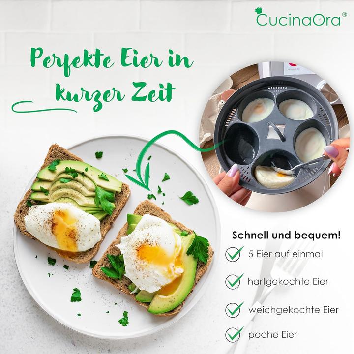 Actual product image CucinaOra Eierkocher-Einsatz für Monsieur Cuisine Smart und Connect