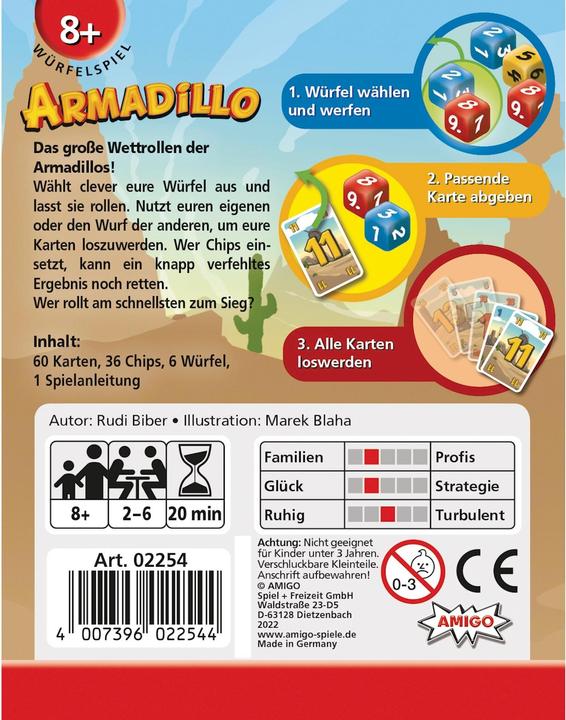 Actual product image Amigo 02254 Armadillo (German, 2 - 6 Players)