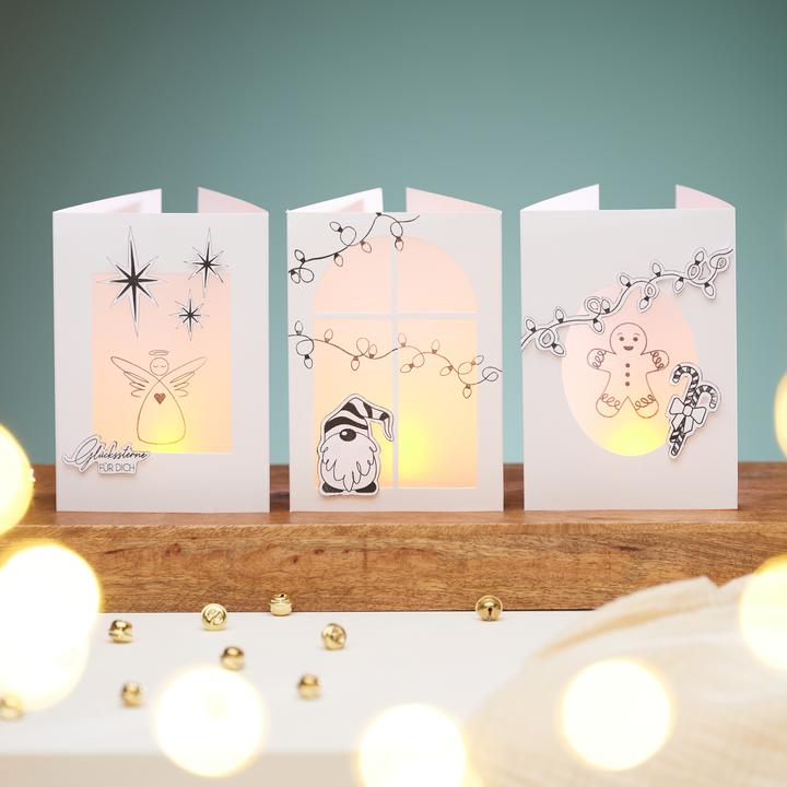 Produktbild VBS Passepartoutkarten "Oval", 10 Stück, DIN A6, Weiss (10 Stk.)