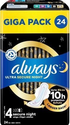 Produktbild Always Ultra Secure Night (24 x)