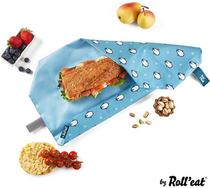 Immagine prodotto Roll'Eat Borsa da pranzo BocnRoll Animali Turchese, Pinguino