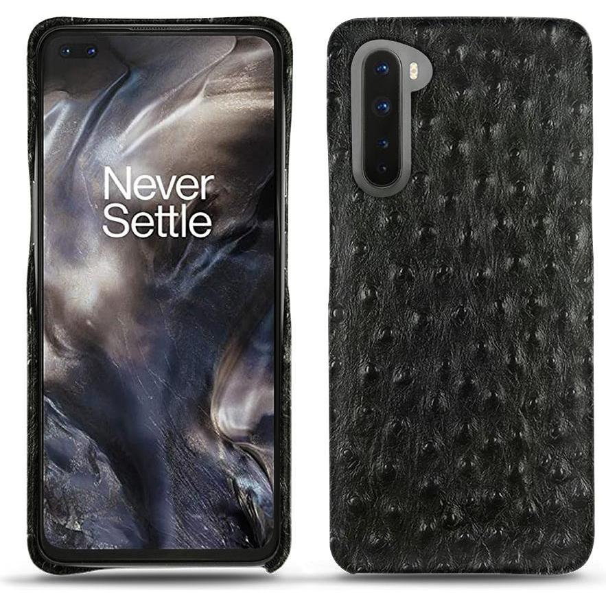 Noreve Lederschutzhülle (OnePlus Nord), Smartphone Hülle, Schwarz