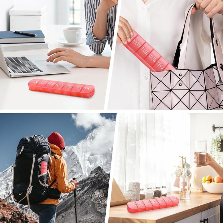 Actual product image Cbx Tablettenbox 7 Tage – Wochen Pillendose mit grosser Kapazität