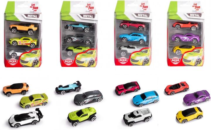 Actual product image Dickie The cast vehicles 3 Pack - 4 assort.