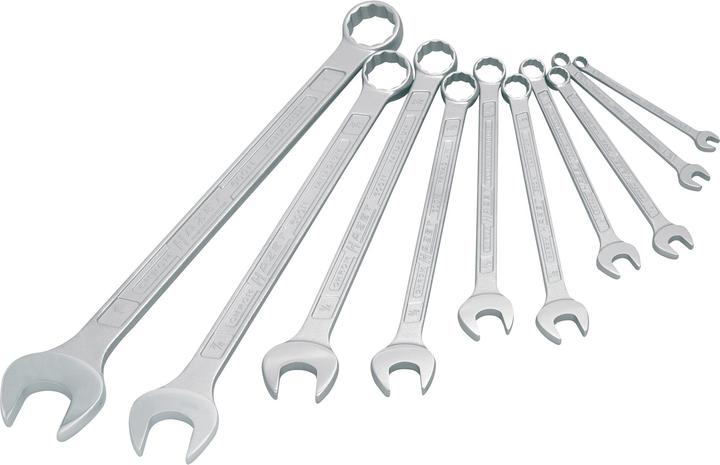 Produktbild HAZET Ring-Maulschlüssel Satz 600NA/10 ∙ Aussen Doppel-Sechskant Profil ∙ 1⁄4 - 1 ∙ Anzahl Werkzeuge… (1/4")