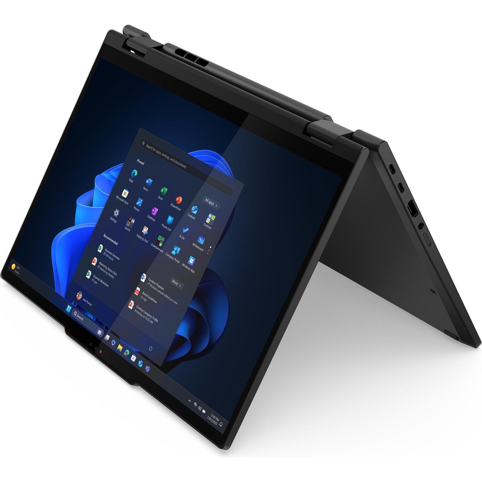 Lenovo T14s 2in1 G1 U5-225U 14 16GB/512, Notebook Ersatzteile, Schwarz