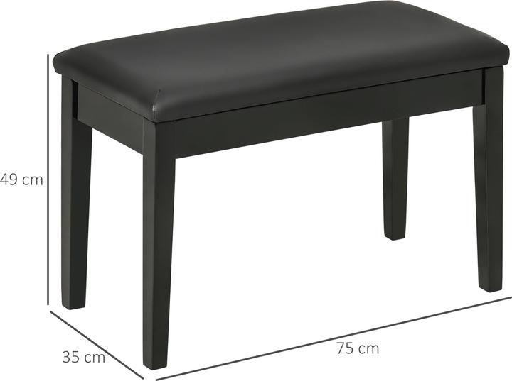 Produktbild Homcom Klavierbank mit Stauraum (Musikerstuhl)
