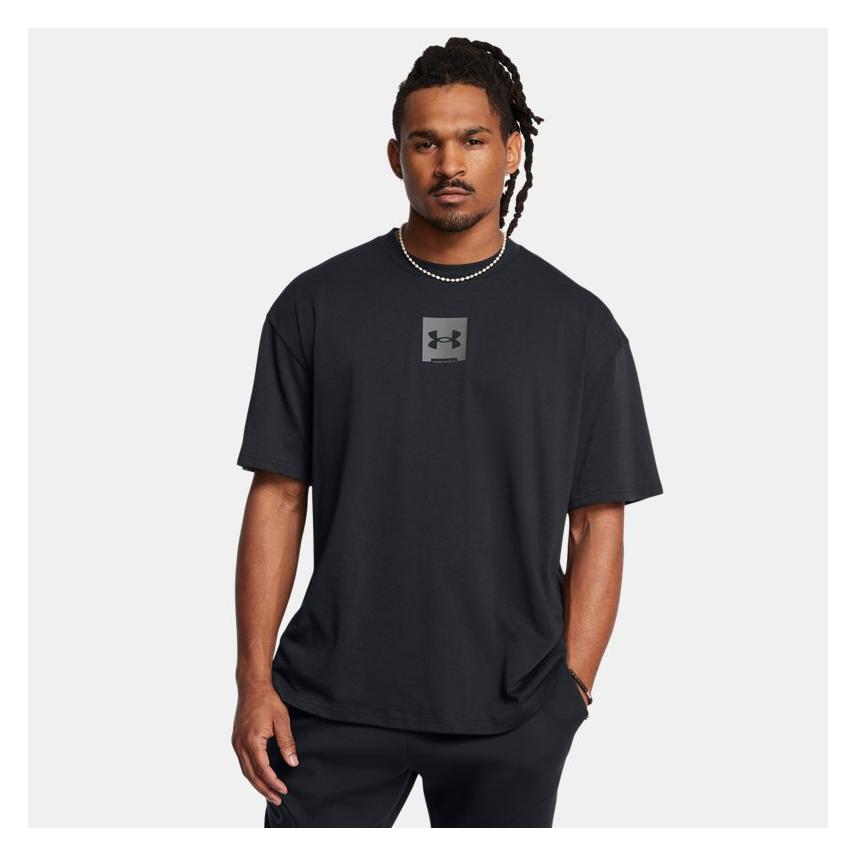 Under Armour, Herren, Sportshirt, Ua M Hw Os Sm Box Ss (Xxl), Schwarz, Xxl