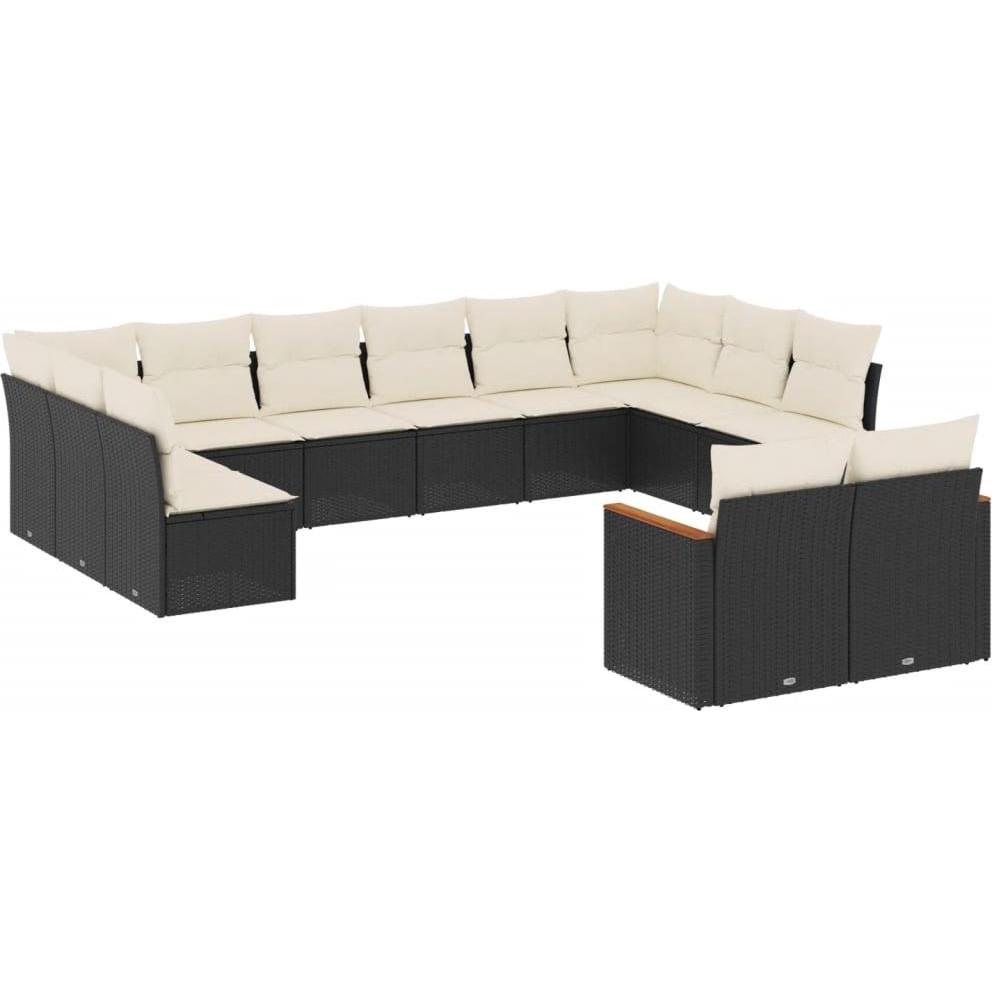 VidaXL, Gartenlounge, 10-tlg. Garten-Lounge-Set mit Kissen
