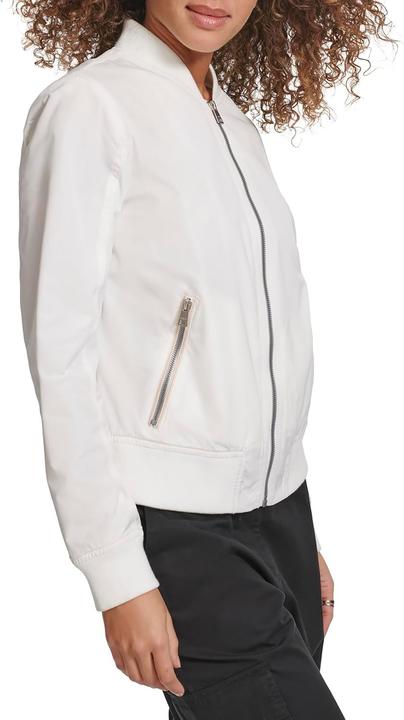 Actual product image Levis Womens Poly Bomber Jacket with Contrast Zipper Pockets (M)
