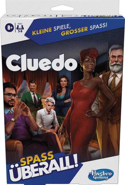 Actual product image Hasbro Gaming Cluedo Compact, portable game for 3-6 players, travelling game for children, fun anywhere (German, 3 - 6 Players)