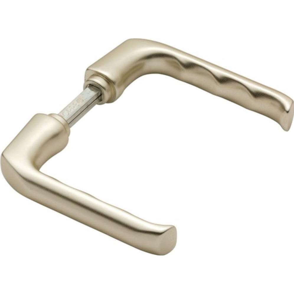 Hoppe, Türgriff + Fenstergriff, Türdrückerpaar London 113 Aluminium F2 ohne Rosetten Vierkantstift 8 mm (Türgriff)