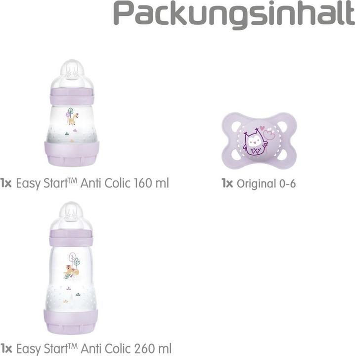Actual product image MAM Easy Start Starter Set S, 0+ M, purple (260 ml)