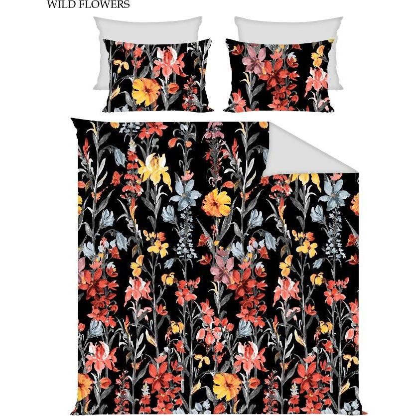Domoletti, Heizdecke, BED COV SET COTTON WILD FLOWERS 140X200