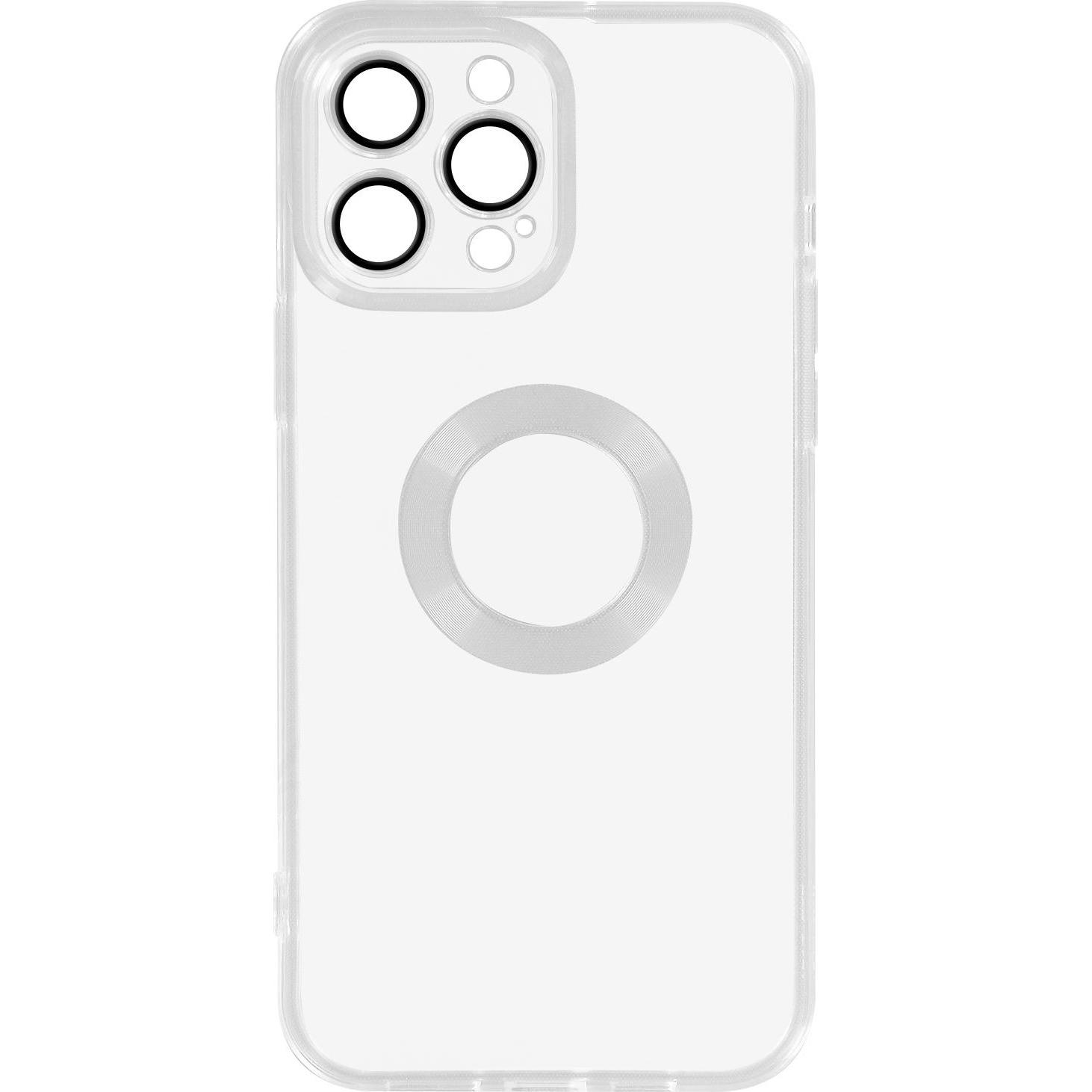 Avizar Transparente Silikonhülle im Chrome-Style Series (Apple iPhone 14 Pro), Smartphone Hülle, Transparent
