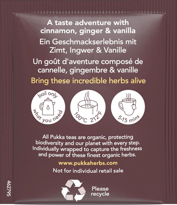 Actual product image Pukka Bio-Tee Vanilla Chai (40 g)