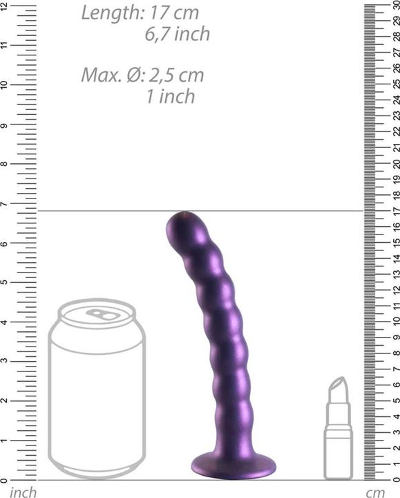 Produktbild Ouch! Beaded Silicone G-Spot Dildo - 6,5" / 16,5 cm