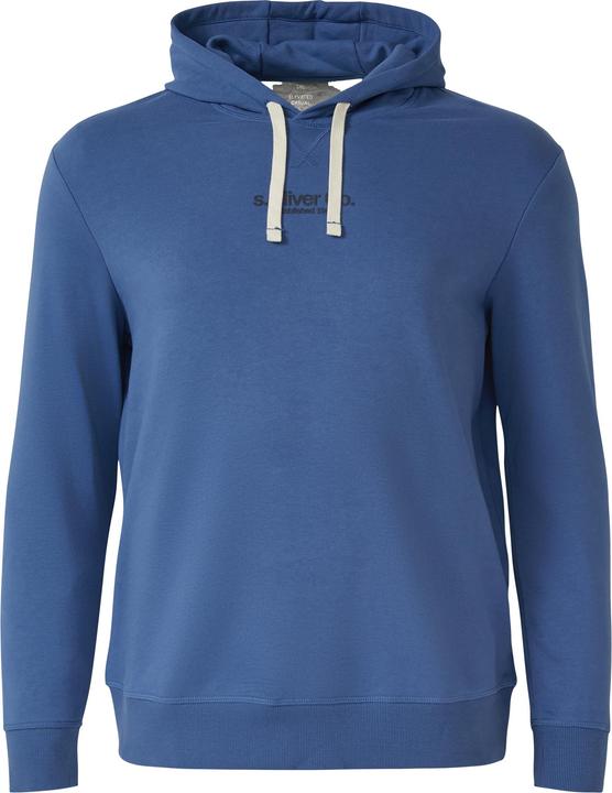 Produktbild s.Oliver Sweatshirt Kapuzenpullover aus Baumwollmix mit Label-Print (3XL)