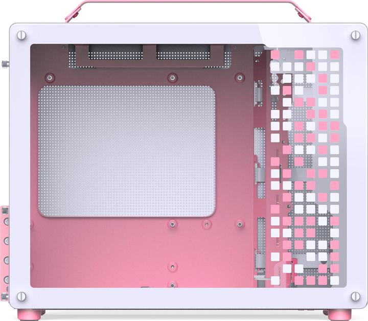 Actual product image Jonsplus MATX Handle Case Z20 - White-Pink (Mini-ITX, mATX)