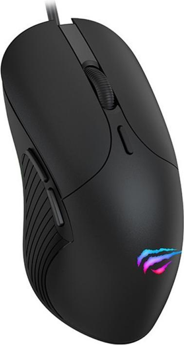 Produktbild Havit - Wired Gaming Mouse (MS1020WB) - with RGB Lights, 2400DPI, Erginomic Design, USB 5V - Black (Kabelgebunden)