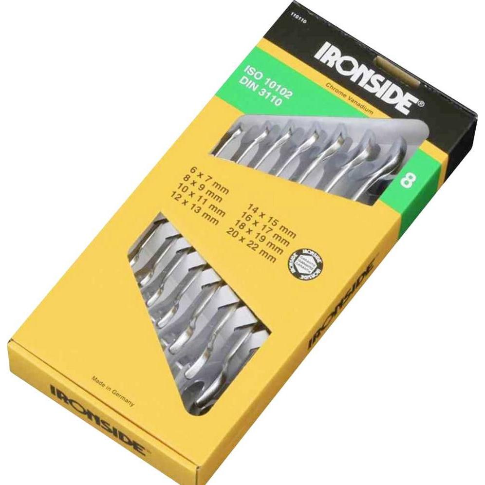 Ironside, Chiave inglese, Set di chiavi aperte Irons. 8pcs. (11 mm, 13