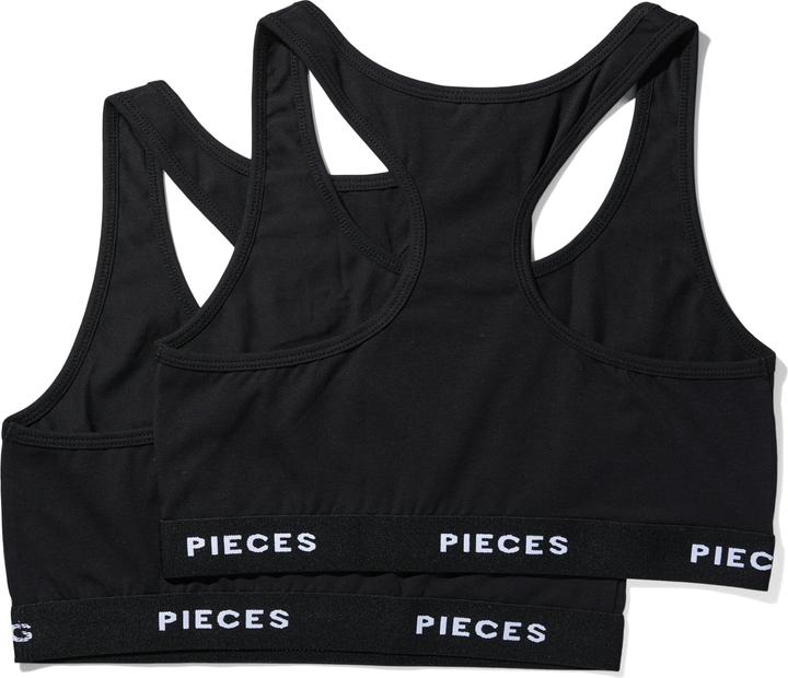 Produktbild Pieces Pclogo Lady Top 2 Pack Noos Bc (2er Pack, XXS)