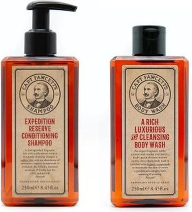 Produktbild Captain Fawcett Capt. Fawcett Care - Expedition Reserve Body Wash & Shampoo Set (Haarpflege Set)
