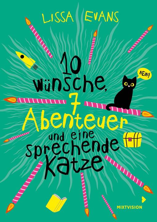 Actual product image Zehn Wünsche, sieben Abenteuer und eine sprechende Katze (German, Lissa Evans, 2022)