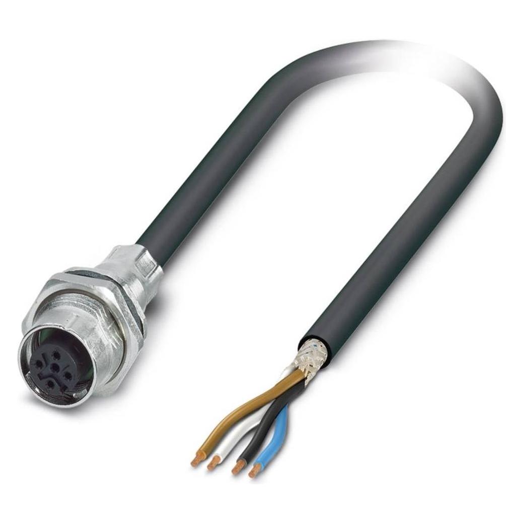 Phoenix Contact Sensor-/Aktor-Einbausteckverbi, Elektronikkabel + Stecker, Schwarz