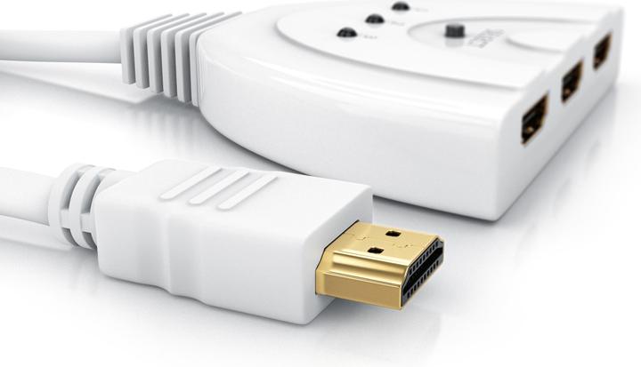 Produktbild CSL 3 Port HDMI Switch, Full HD, automatische Umschaltung / 3D / HDCP / CEC