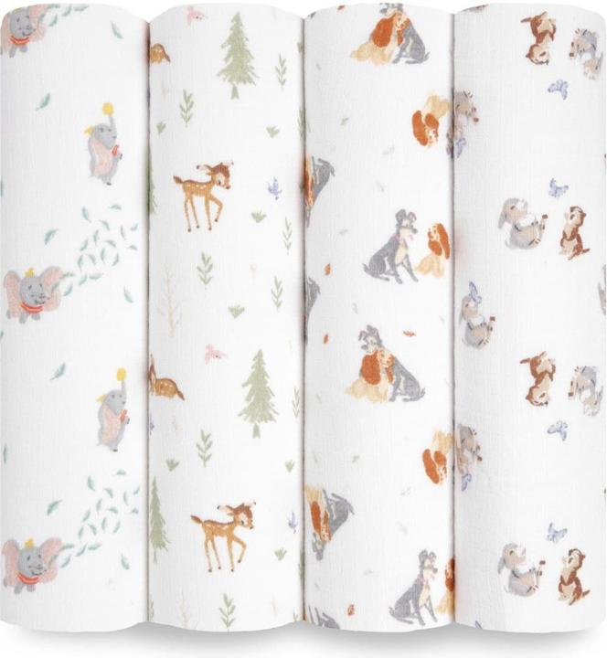 aden + anais swaddles 4 pak katoen mousseline (112 cm, 112 cm)