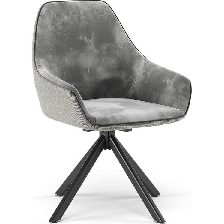 Vichy, Sessel, Loungesessel Eleganza, Grau, 60 x 89 cm