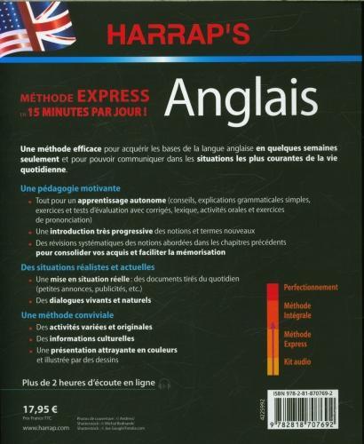 Produktbild Anglais : méthode express en 15 minutes par jour! (Französisch, Gautié  Dominique, Andromaque-Kemp Sheena, 2024)