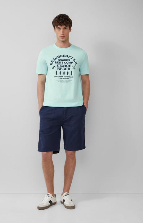 Actual product image S.Oliver T-Shirt Baumwoll-T-Shirt mit Crewneck und Artwork (S)