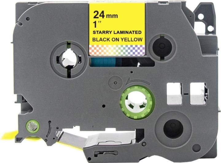 Actual product image Hermex Alternatives Etikettenband zu Brother TZe-651L1 Beschriftungsband (2.40 cm, Black, Yellow)